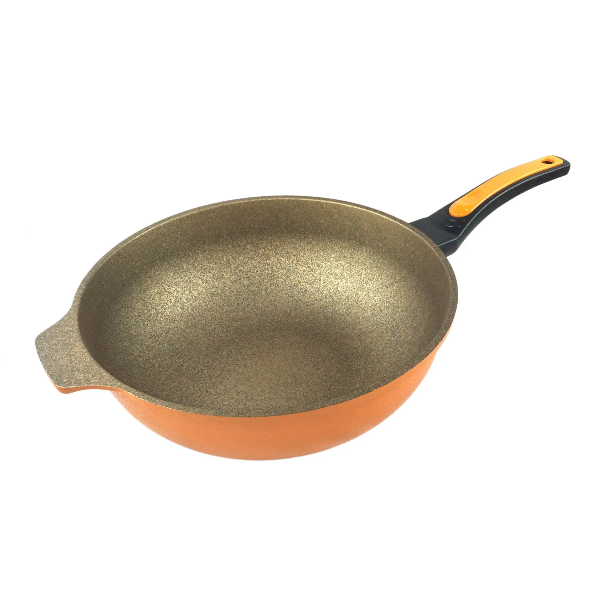 Kitchen Code: Korean original imported universal golden tourmaline wok 32cm (Color of the wok lid not included can be noted) detail image 2