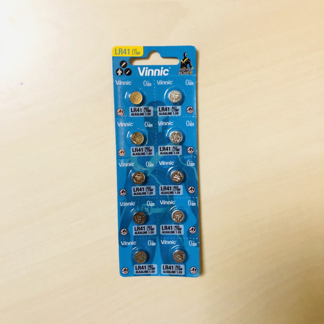 VINNIC Silver Warrior alkaline button Battery AG3, L736F lamp bead battery