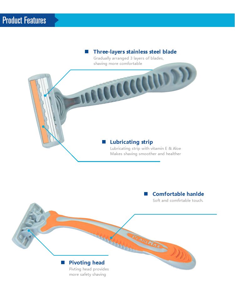 Factory direct sales, 8 pieces per card, imported blades, suitable for both men and women details Picture