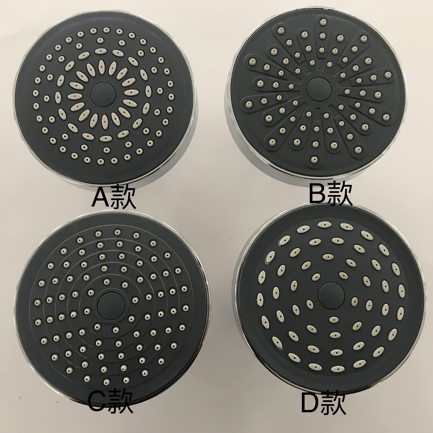 Factory direct sales of bathroom shower heads, small hanging heads, public bathhouse hanging heads, 4-inch shower heads details Picture