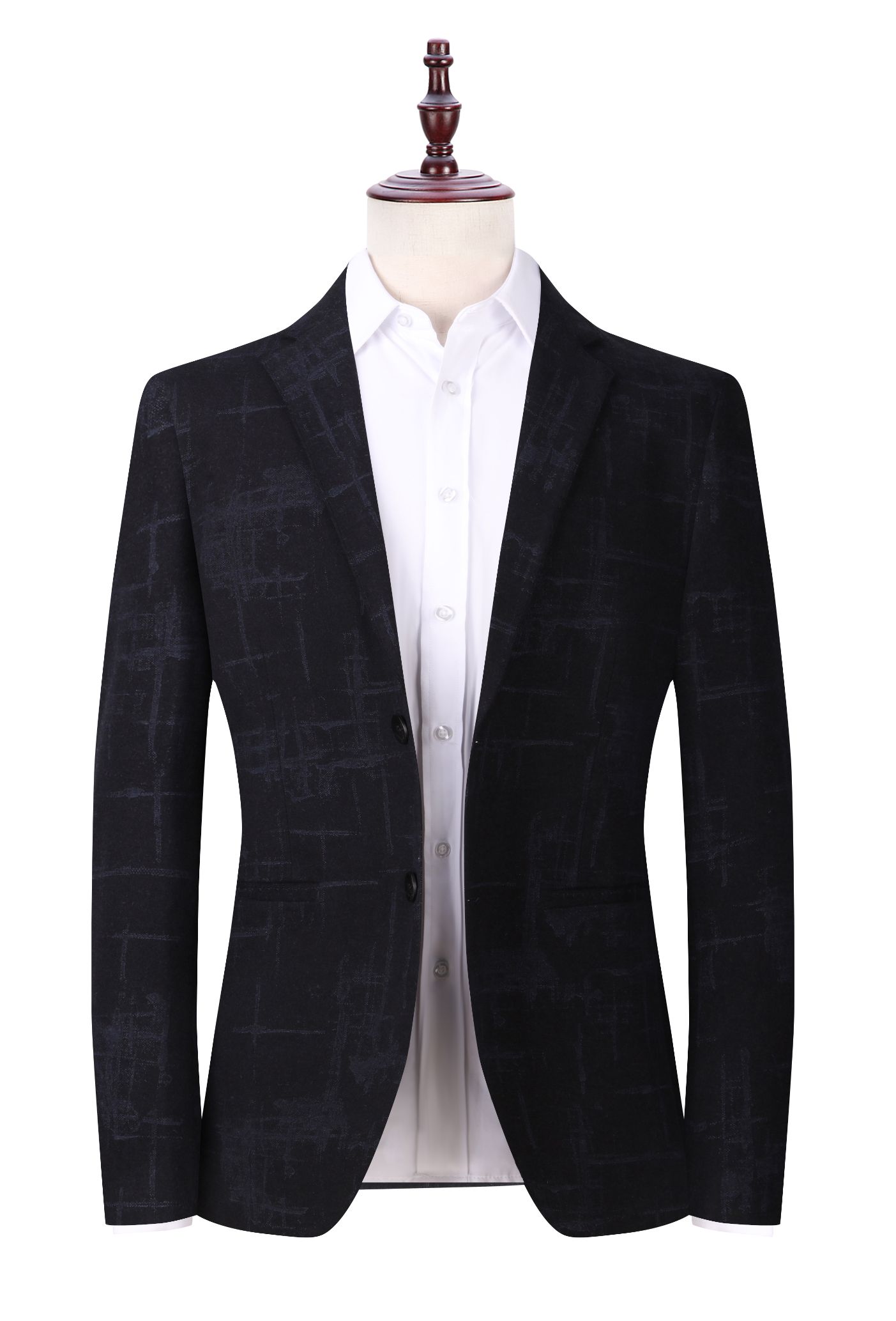 Blazer man Autumn winter knit stretch man suit Korean version slim suit single western man coat