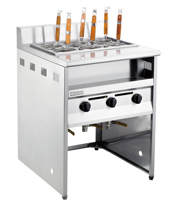 Vertical six - sifter gas pasta cooker cooking surface stove Malatang machine