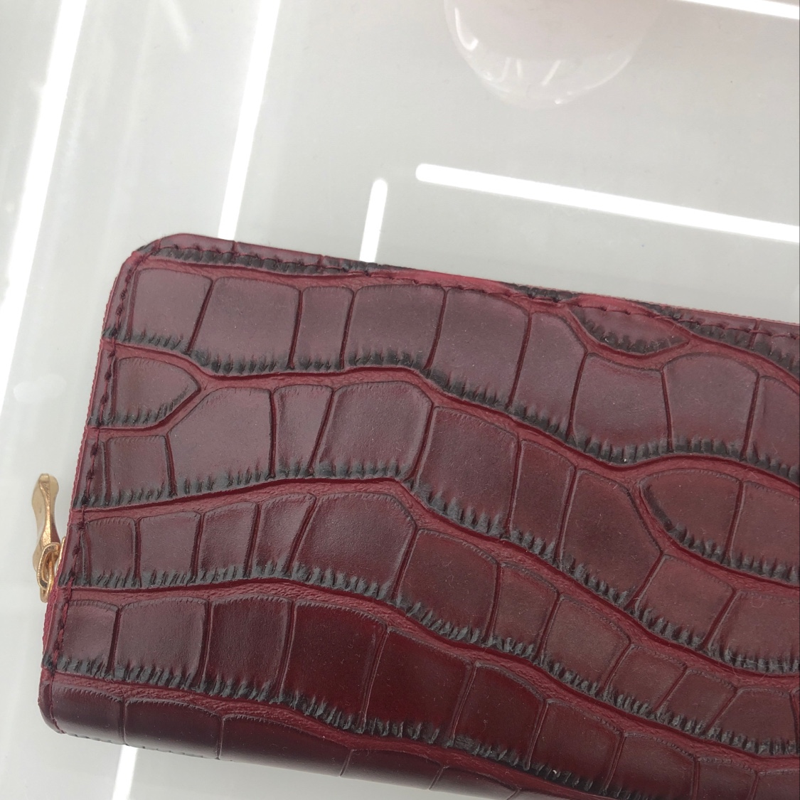 Stone-patterned single-pull wallet details Picture