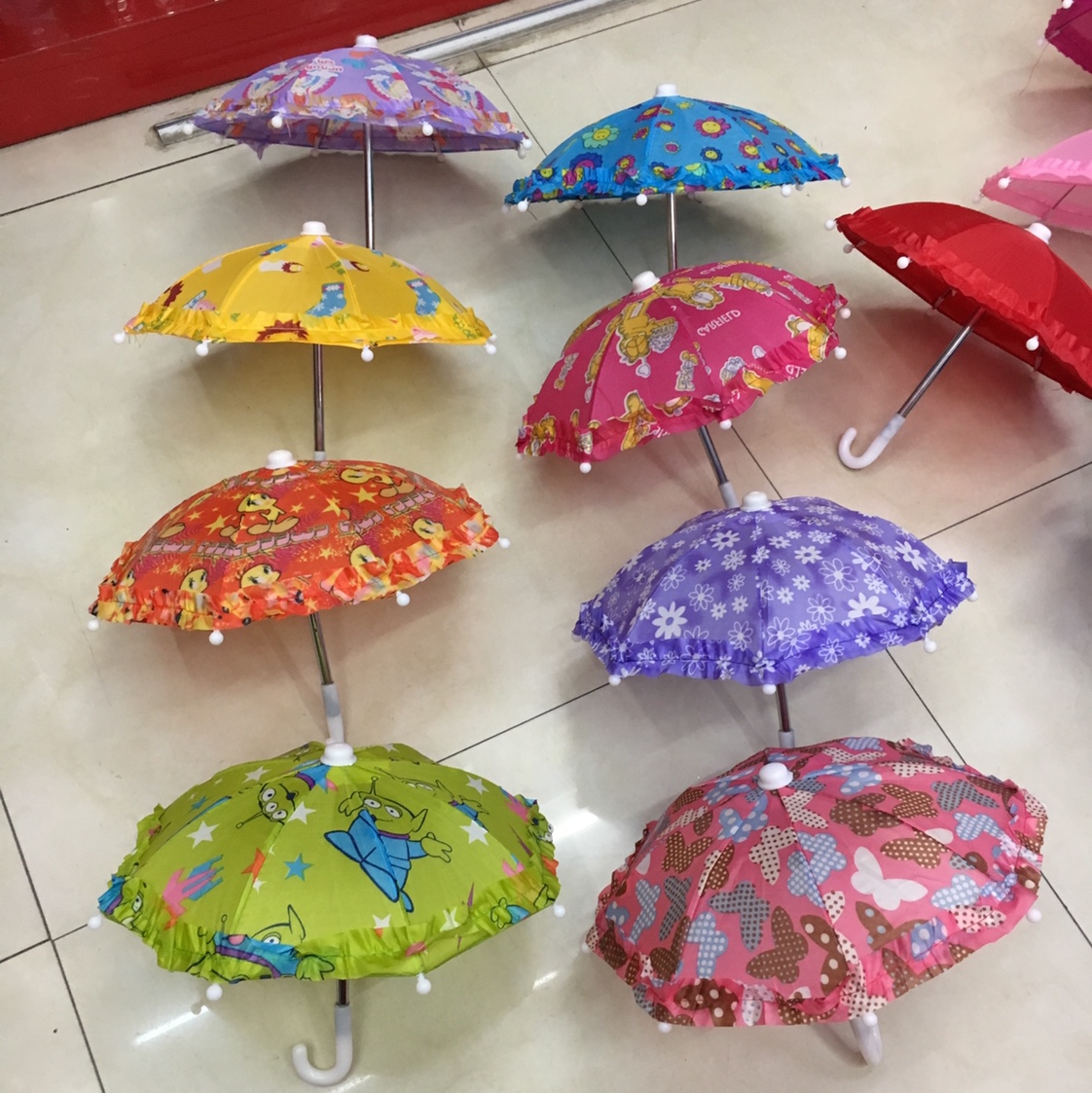 15 Cm Small Cloth Umbrella Children's Umbrella Cartoon Umbrella Decoration Umbrella Manufacturers Direct Sales
