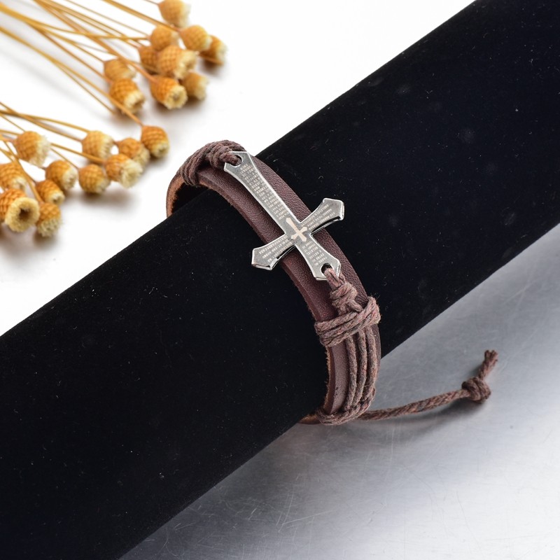 سبائك الرجال، مساور جلدية، سوارات جلدية detail image 5