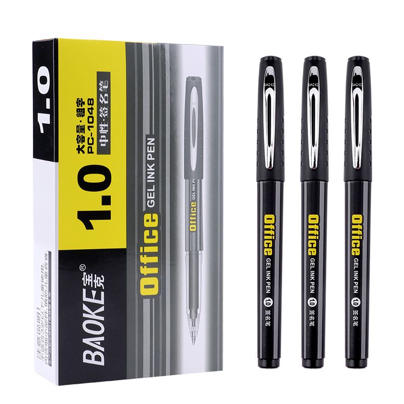 Pock Gel Pen PC1048 large-capacity signature pen 1.0mm Application Scenario