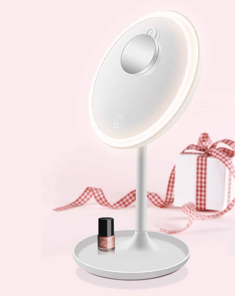 亚马逊爆款 LED补光镜灯 新款创意美颜补妆神器 LED子母化妆镜灯详情图5