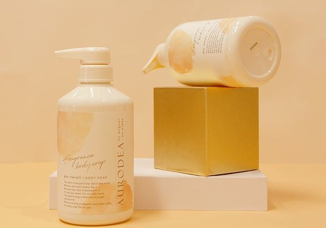 Megamino Perfumed Body Shower Gel Orange Floral Moisturizing Moisturizing Clean Specification drawing