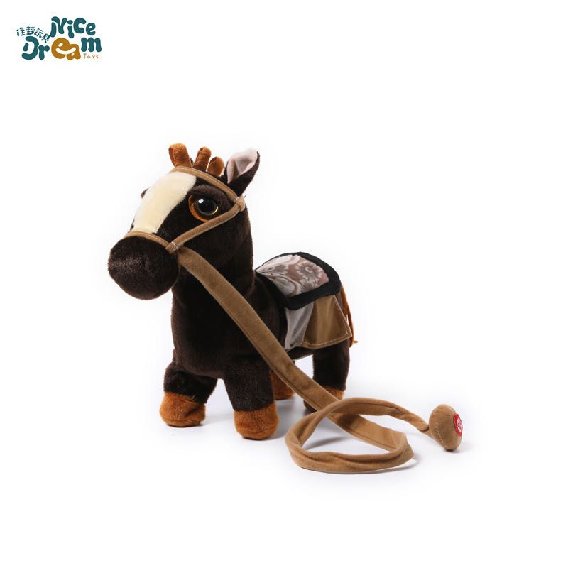 The same style of electric plush toy as Douyin, the rope horse, the simulated horse, certified by National 3C, genuine product, wholesale from Jiameng Factory, customizable details Picture