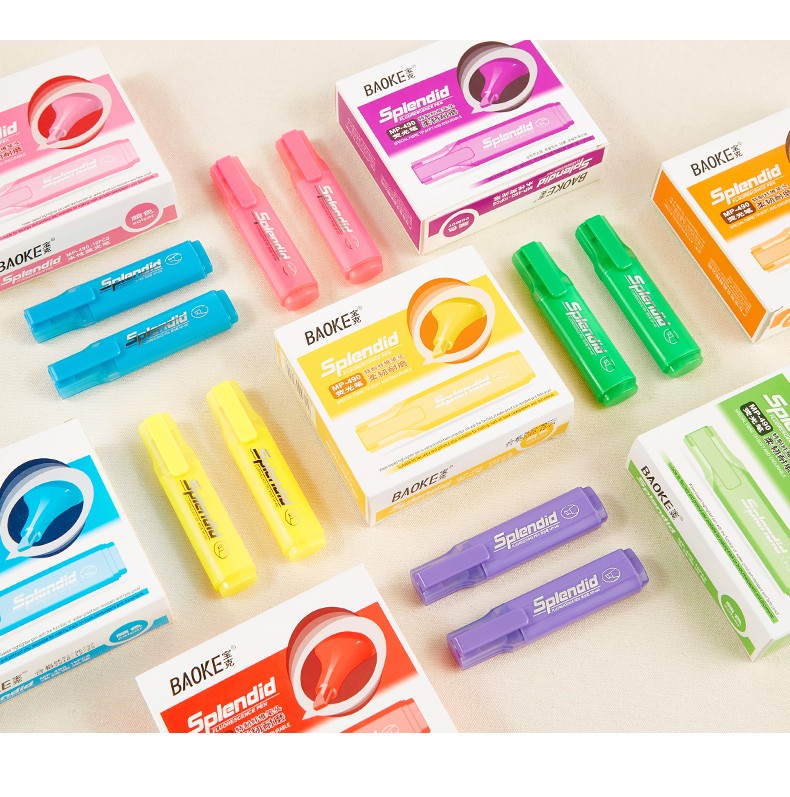 The PoK MP-490 highlighter is a water-based pigment marker with a vivid color of 5mm pic 15