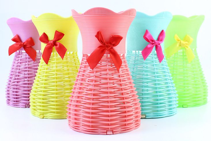 花瓶/花盆/塑料花瓶白底实物图