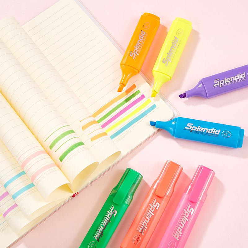The PoK MP-490 highlighter is a water-based pigment marker with a vivid color of 5mm details Picture