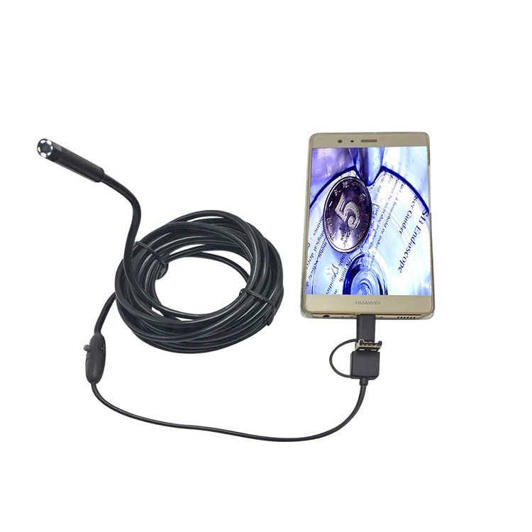 5.5mm-2mType-c安卓手机通用内窥镜 下水道管道检测维修细节图