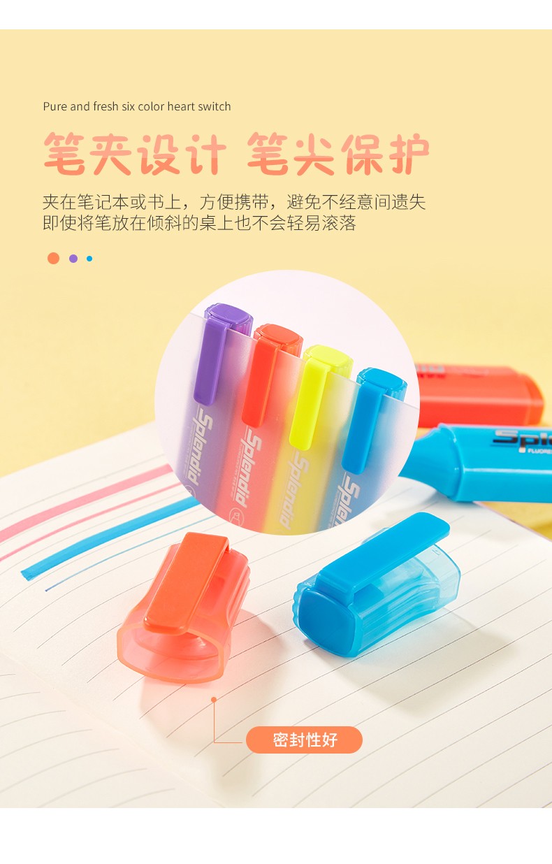 The PoK MP-490 highlighter is a water-based pigment marker with a vivid color of 5mm pic 10