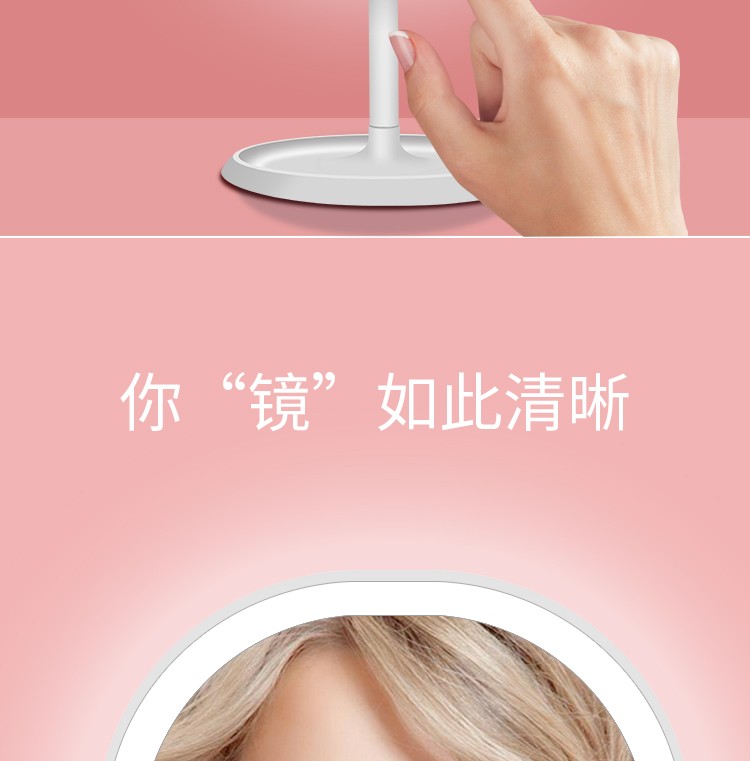 亚马逊爆款 LED补光镜灯 新款创意美颜补妆神器 LED化妆镜子灯详情图7