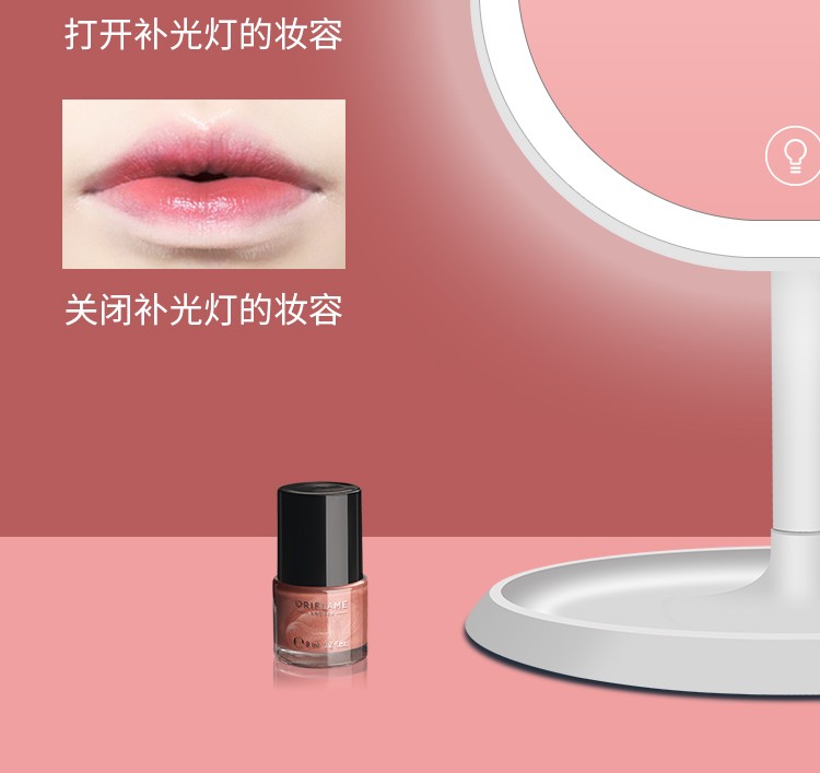 亚马逊爆款 LED补光镜灯 新款创意美颜补妆神器 LED化妆镜子灯详情图4