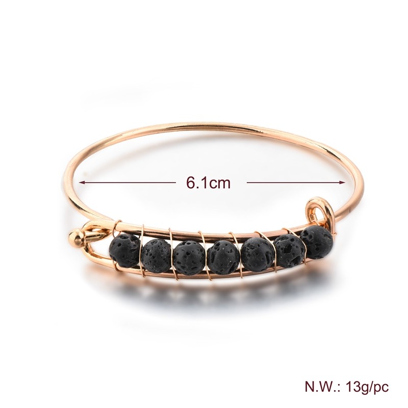 Yoga 7CHAKRA bracelet, hand-woven, gold-plated white K natural stone beads, 6mm agate amethysts, green Dongling detail image 3