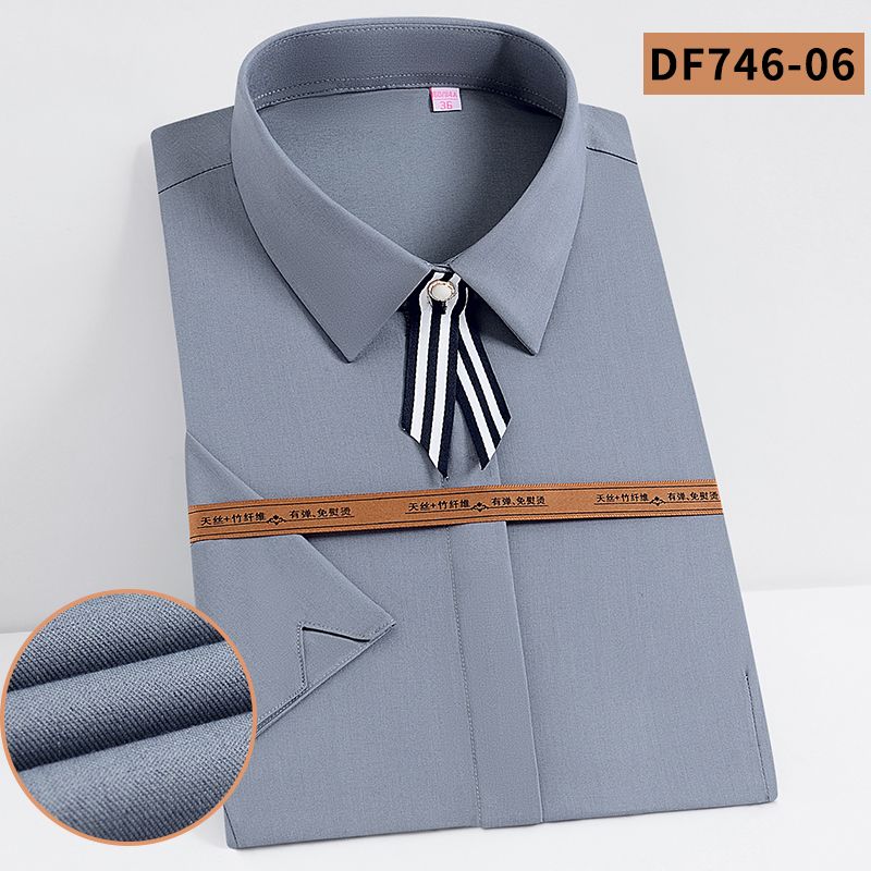 JK uniform basic style shirt, girls' school style autumn pointed-neck short-sleeved work uniform, Japanese-style jk shirt, ins class uniform Specification image