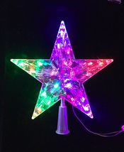 圣诞树顶灯 灯串户外防水流星雨五角星浪漫气氛装饰灯