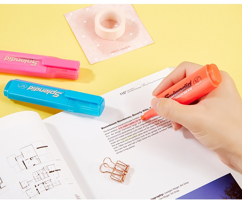 The PoK MP-490 highlighter is a water-based pigment marker with a vivid color of 5mm pic 12
