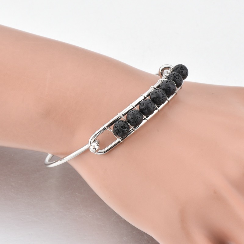 Yoga 7CHAKRA bracelet, hand-woven, gold-plated white K natural stone beads, 6mm agate amethysts, green Dongling detail image 10