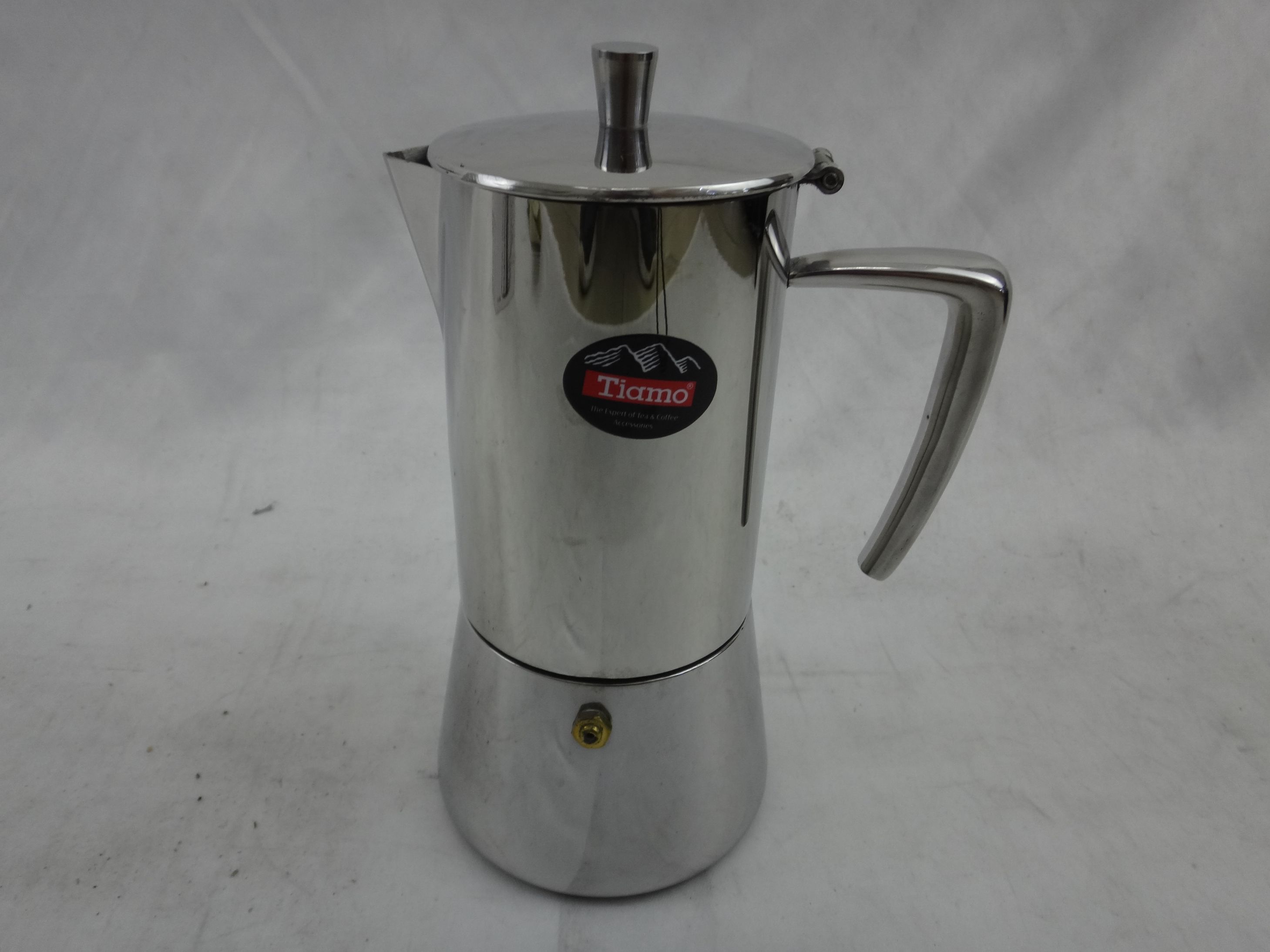 DF99577 Mocha pot Mocha pot Thickened double bottom Stainless steel Mocha pot Italian Mocha coffee pot DF TRADING HOUSE