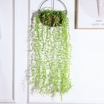 仿真植物吊灯柳条 挂壁垂吊装饰吊灯墙面叶子绿植塑料藤条藤蔓