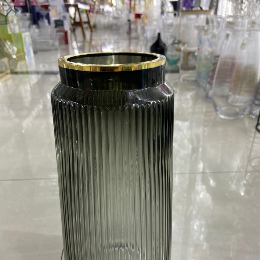 大号竖纹描金花瓶厂家直销 批发零售 现货 下单请咨询