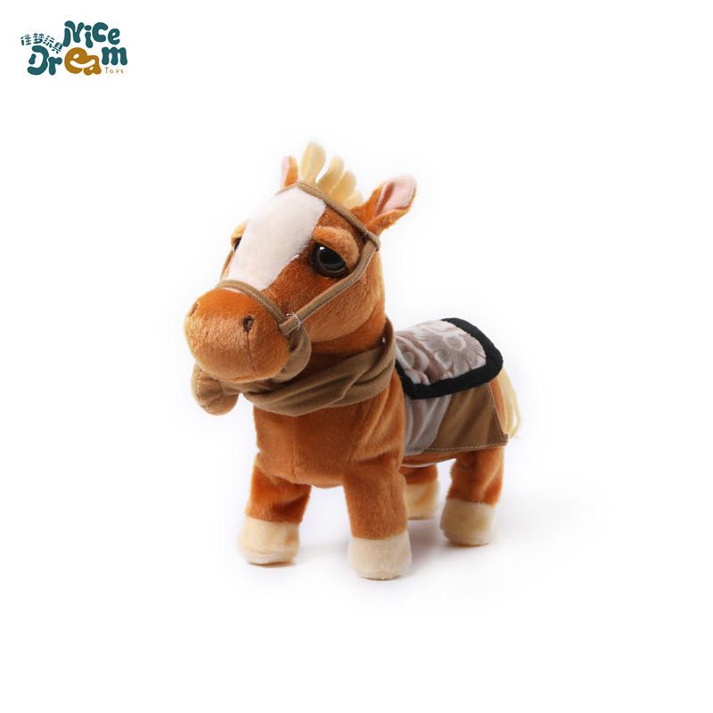 The same style of electric plush toy as Douyin, the rope horse, the simulated horse, certified by National 3C, genuine product, wholesale from Jiameng Factory, customizable Specification image
