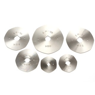 Factory direct sales of Fenggang's various specifications of round knives, high-speed steel cutting tables, round blades, white steel circular cutting tables, and large round knives detail image 2