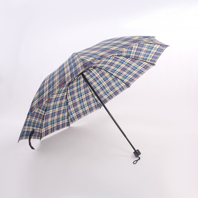 10B-307 奇峰 格子商务三折伞详情图8