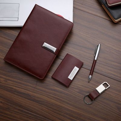 Kayrosh regalo pluma oficina regalo set llavero personalizado + hebilla firma + organizador + firma pluma oficina portátil 4 piezas venta al por mayor personalizado details Picture