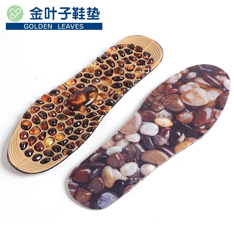 Tpr Cobblestone Massage Insole Relaxation Silicone Insole Press Sports Insole For Double-Sided Use - Women's full figure