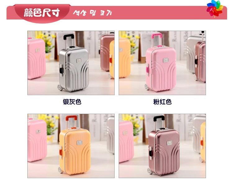 拉杆行李箱音乐盒 桌面摆件朋友生日礼物八音盒 会跳舞的女孩详情2