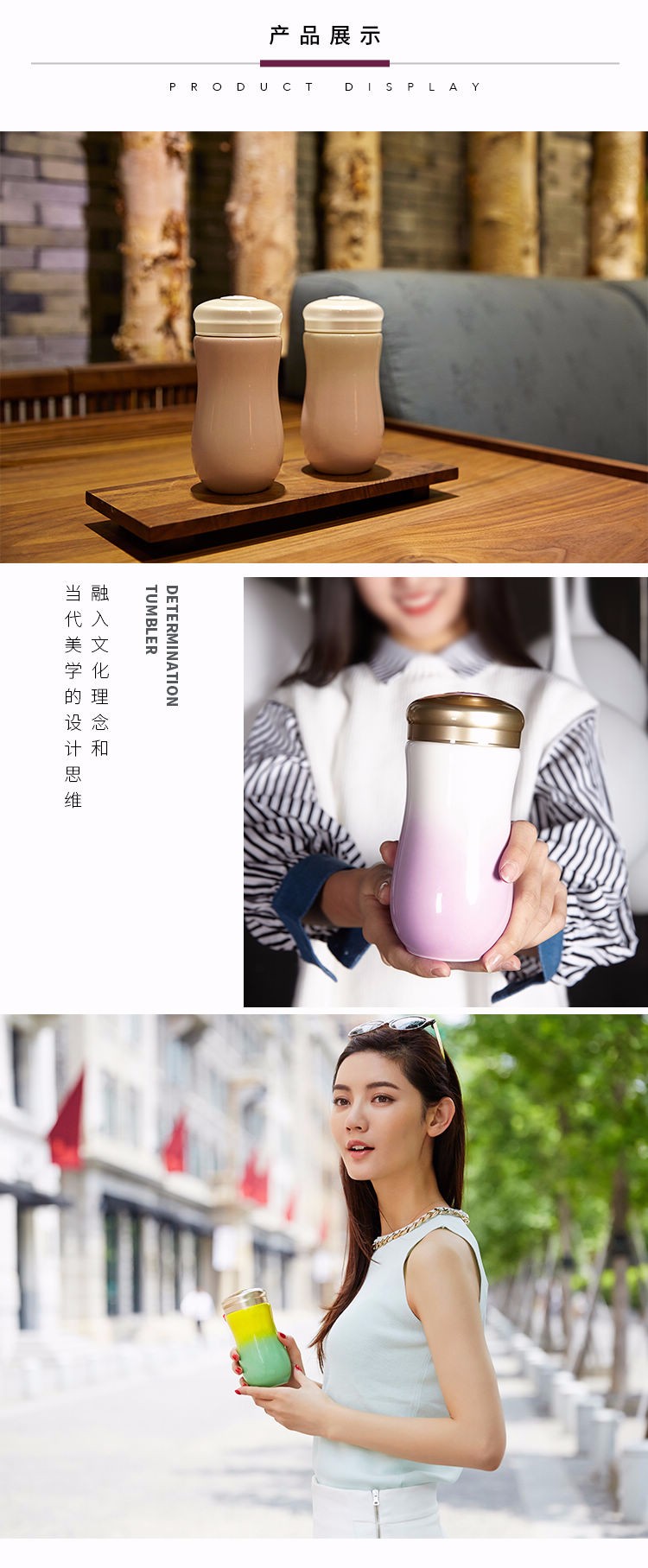 [dry tangxuan] porcelana viva dulce taza de cerámica con tazas de agua se puede personalizar de una sola capa 380ml detail image 2