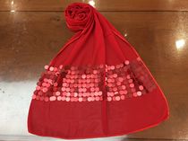 Red tabby shawl scarf
