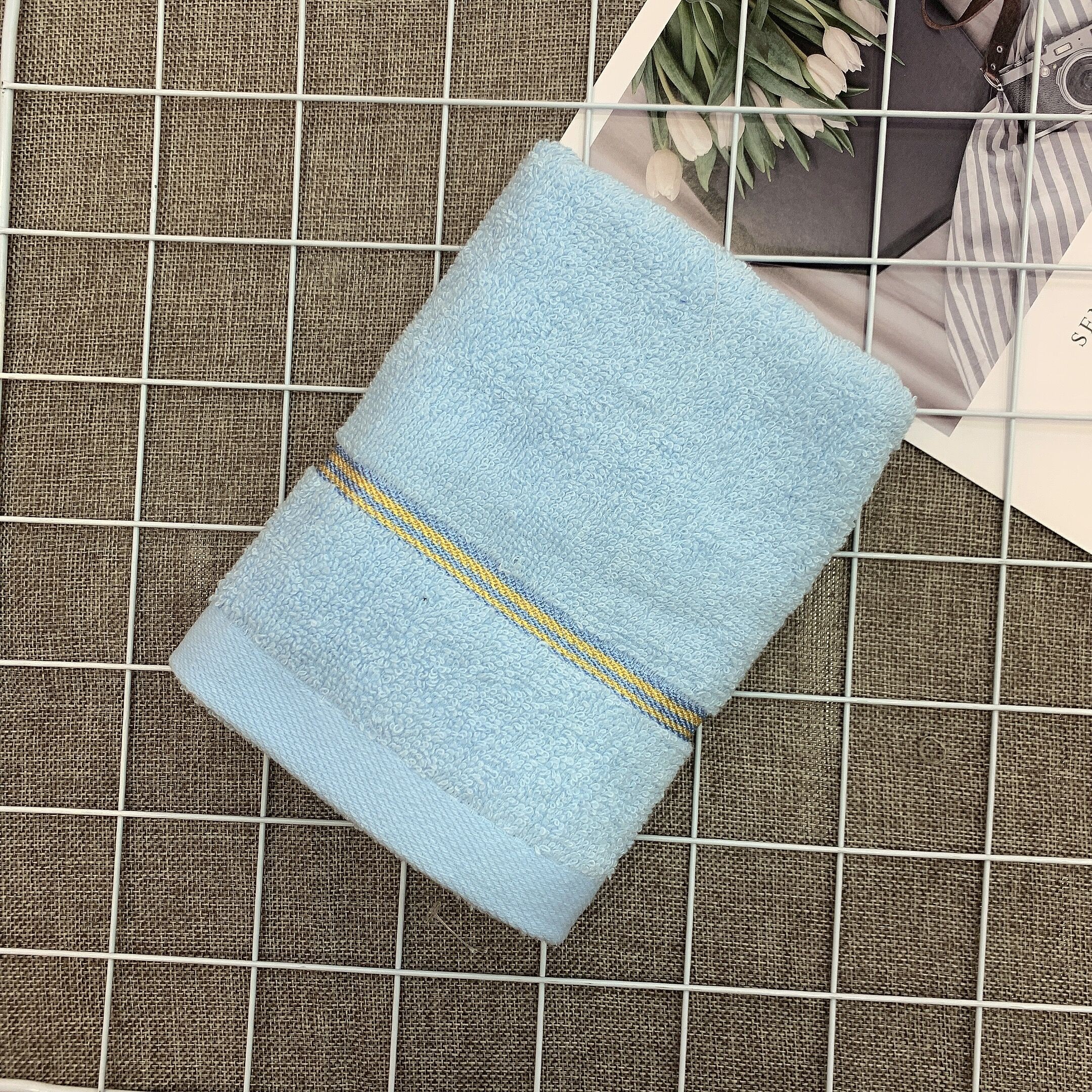 义乌好货婷龙极简素色小心机跑量毛巾成人毛巾 素色断档毛巾批发详情图2