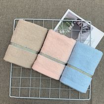 Yiwu Selection ting dragon minimalist plain color careful machine running towel adult towel