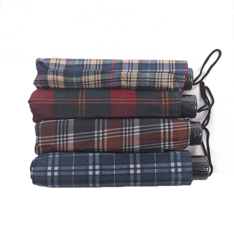 10B-307 奇峰 格子商务三折伞详情图13