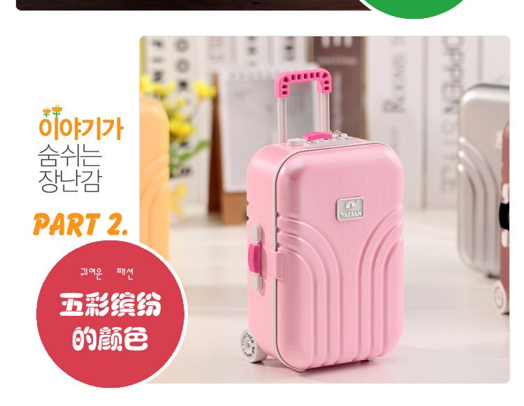 拉杆行李箱音乐盒 桌面摆件朋友生日礼物八音盒 会跳舞的女孩详情9