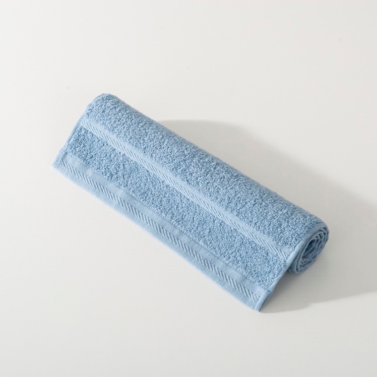 Solid color home high-end plain towel, household face wash and bath towel, all-cotton Morandi towel detail image 3