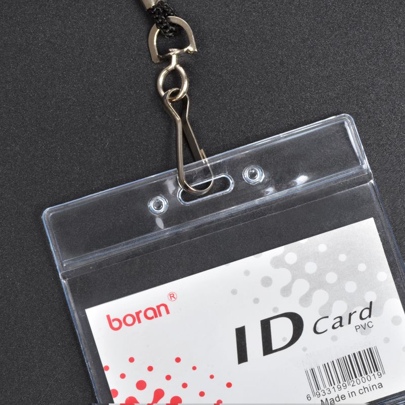 软膜防水证件套透明工作证卡套员工胸牌银行卡保护套插卡套详情图3