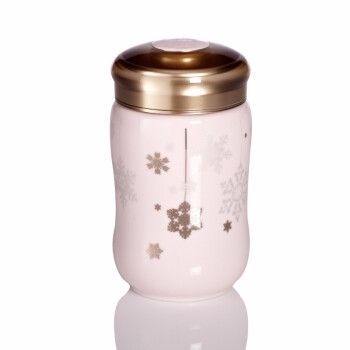 【 Gan Tang Xuan 】 Happy Snowflake Travel Cup Ceramic Water Cup, single layer 330ml Application Scenario