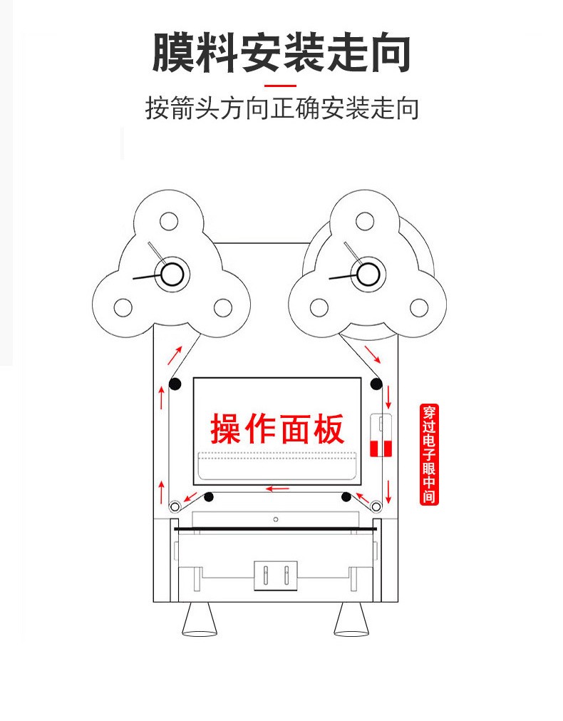 水精灵全自动商用9095纸塑两用奶茶封口机豆浆饮料果汁智能封杯机详情图7