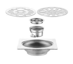 Stainless steel flap floor drain