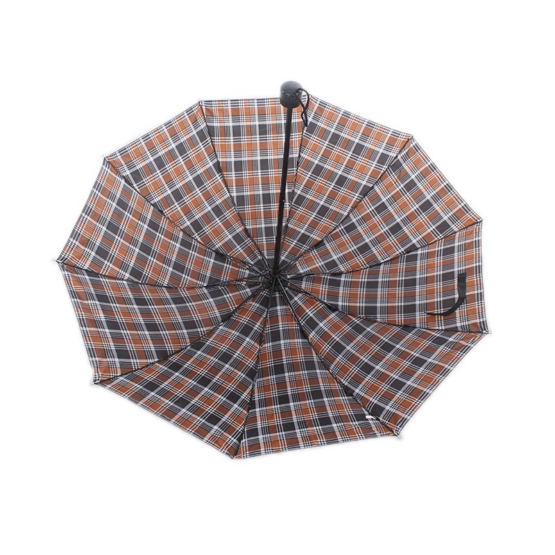 10B-307 奇峰 格子商务三折伞详情图14