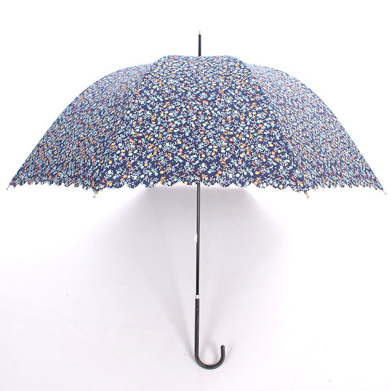 小碎花/花边/长伞白底实物图