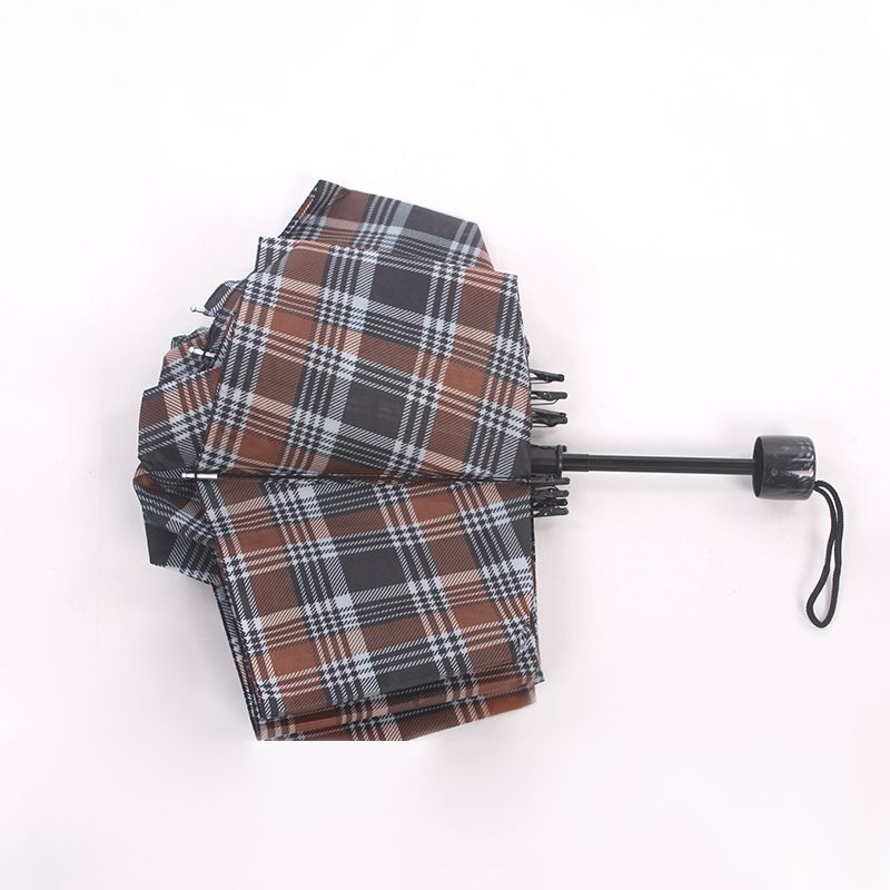 格子伞/外贸伞/超市伞白底实物图