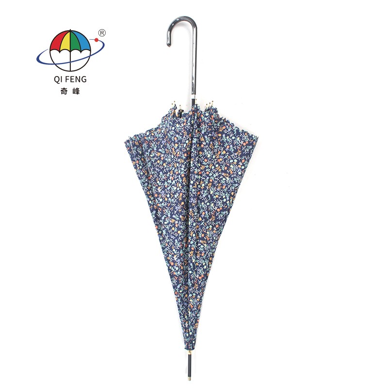 8P-0804 奇峰 小碎花花边小清新长伞详情图1