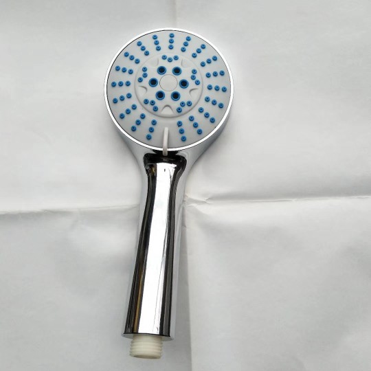 Electroplated shower head, pressurized nozzle, handheld shower head, showerhead, gray handle, five-speed multi-functional shower head Application Scenario